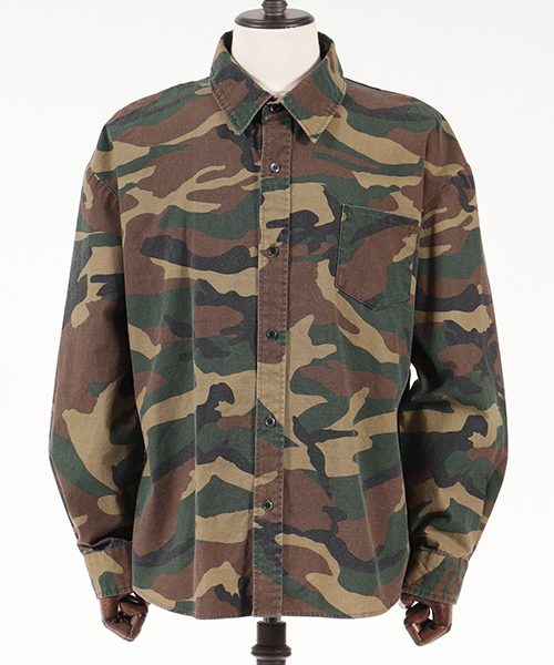 glamb(グラム)の「ms3414-CAMBIO別注-glamb Wish Upon a Star SH シャツ(シャツ/ブラウス・メンズ・カーキ/カモフラージュ・4/1/3/2)」の7枚目の写真