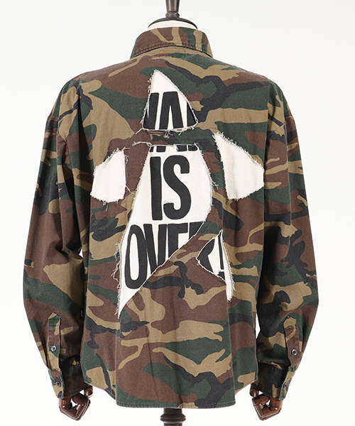 glamb(グラム)の「ms3414-CAMBIO別注-glamb Wish Upon a Star SH シャツ(シャツ/ブラウス・メンズ・カーキ/カモフラージュ・4/1/3/2)」の3枚目の写真