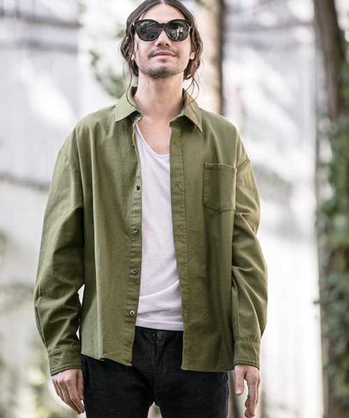 glamb(グラム)の「ms3414-CAMBIO別注-glamb Wish Upon a Star SH シャツ(シャツ/ブラウス・メンズ・カーキ/カモフラージュ・4/1/3/2)」の17枚目の写真