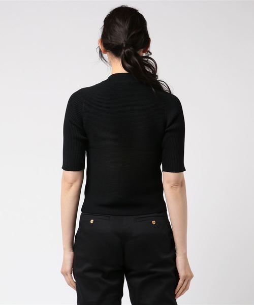 SLY（スライ）の「DOUBLE RIB HG TOPS（ニット/セーター・レディース・グリーン/オレンジ/ブラック/ホワイト・FREE）」の5枚目の写真