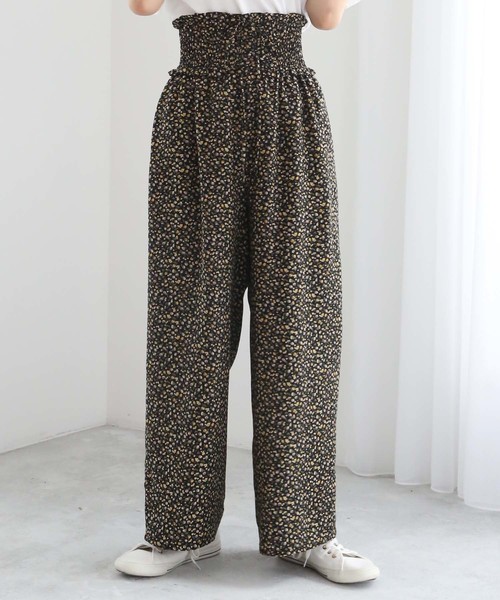 one after another NICE CLAUP（ワンアフターアナザーナイスクラップ）の「ウエストレースアップパンツ（その他パンツ・レディース・ネイビー/サックスブルー/その他/ドット・FREE）」の3枚目の写真