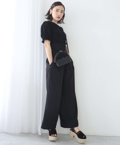 one after another NICE CLAUP（ワンアフターアナザーナイスクラップ）の「ウエストレースアップパンツ（その他パンツ・レディース・ネイビー/サックスブルー/その他/ドット・FREE）」の21枚目の写真