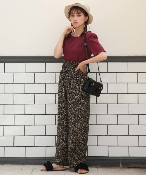 one after another NICE CLAUP（ワンアフターアナザーナイスクラップ）の「ウエストレースアップパンツ（その他パンツ・レディース・ネイビー/サックスブルー/その他/ドット・FREE）」の17枚目の写真