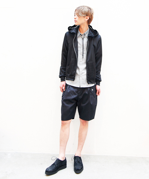 ANREALAGE（アンリアレイジ）の「ANREALAGE×MIDWEST 【別注】レーザーポケットショーツ（その他パンツ・メンズ・ブラック/ダークグレー/ネイビー・1/2）」の11枚目の写真