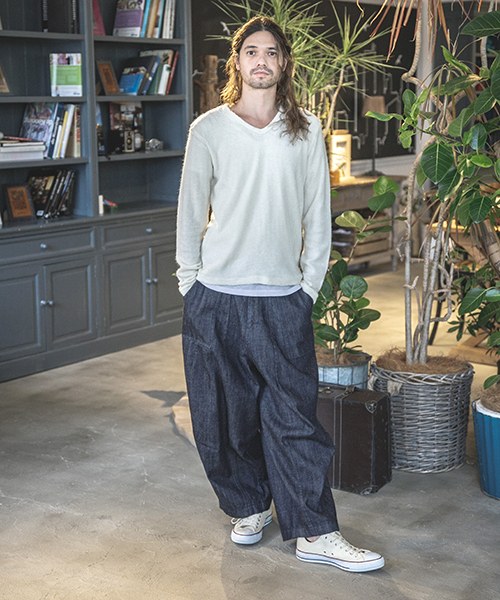 CAMBIO（カンビオ）の「mp6375 - ドカンベイカーデニムパンツ/ビッグシルエット（デニムパンツ・メンズ・ブルー系その他・S/M/L）」の13枚目の写真