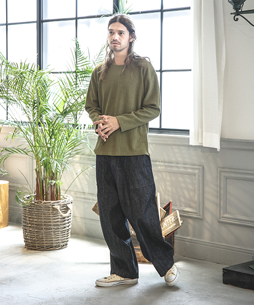 CAMBIO（カンビオ）の「mp6375 - ドカンベイカーデニムパンツ/ビッグシルエット（デニムパンツ・メンズ・ブルー系その他・S/M/L）」の14枚目の写真