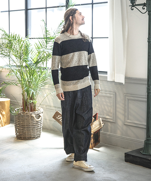 CAMBIO（カンビオ）の「mp6375 - ドカンベイカーデニムパンツ/ビッグシルエット（デニムパンツ・メンズ・ブルー系その他・S/M/L）」の15枚目の写真