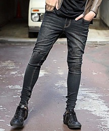 RATTLE TRAP | 追加生産決定【ハイパーストレッチスキニー】リペアデニム ジェギンス(デニムパンツ)