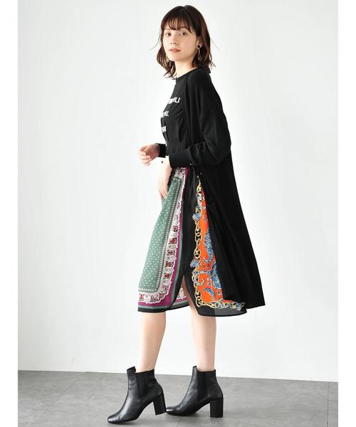 YECCA VECCA（イェッカヴェッカ）の「ロングニットカーディガン（カーディガン/ボレロ・レディース・ブラック/ベージュ/ブラウン・FREE）」の9枚目の写真