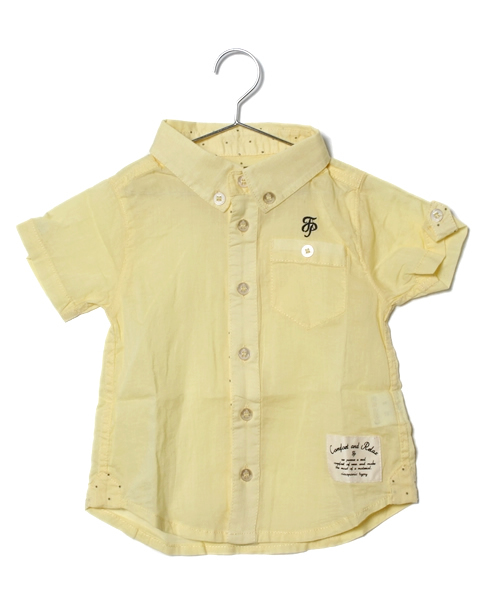 CIAOPANIC TYPY（チャオパニックティピー）の「◆KID'S リネンブレンドシャツ（シャツ/ブラウス・キッズ・ホワイト/イエロー/ピンク/サックスブルー/その他20/アイボリー/ブルー/サーモンピンク/レモンイエロー/その他18・90/100/110/120/130）」の6枚目の写真