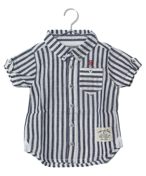 CIAOPANIC TYPY（チャオパニックティピー）の「◆KID'S リネンブレンドシャツ（シャツ/ブラウス・キッズ・ホワイト/イエロー/ピンク/サックスブルー/その他20/アイボリー/ブルー/サーモンピンク/レモンイエロー/その他18・90/100/110/120/130）」の9枚目の写真