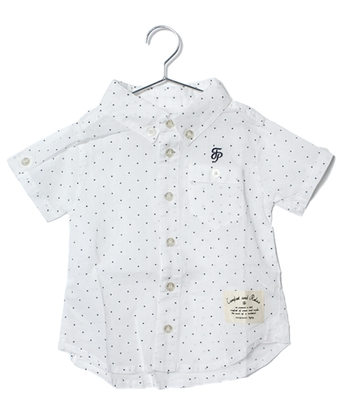 CIAOPANIC TYPY（チャオパニックティピー）の「◆KID'S リネンブレンドシャツ（シャツ/ブラウス・キッズ・ホワイト/イエロー/ピンク/サックスブルー/その他20/アイボリー/ブルー/サーモンピンク/レモンイエロー/その他18・90/100/110/120/130）」の3枚目の写真