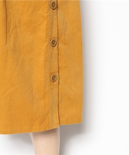 BEAMS BOY（ビームスボーイ）の「□BEAMS BOY / サイドボタン ノースリーブワンピース（ワンピース・レディース・イエロー/ミント・ONE SIZE）」の7枚目の写真