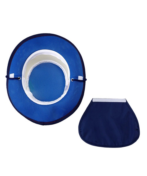 MIKI HOUSE（ミキハウス）の「日よけ付き ダブルラッセルテンガロンハット（ハット・キッズ・ピンク/ブルー/マルチ・48/50/52/54/56）」の7枚目の写真