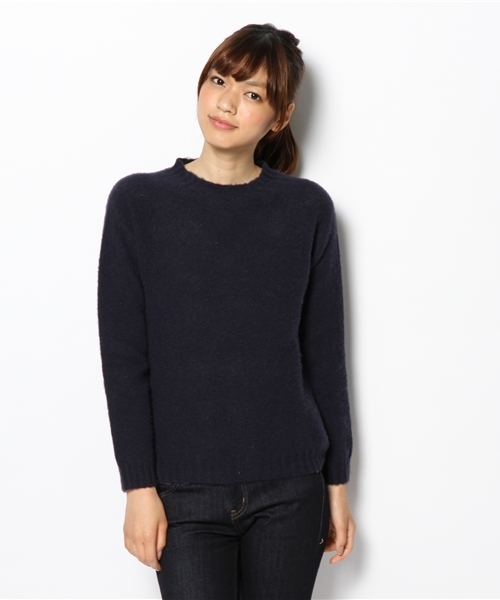 SHIPS for women（シップスフォーウィメン）の「HARLEY:シェットランド クルーネック（ニット/セーター・レディース・ライトグレー/ピンク/レンガ/ネイビー/イエロー/ブルー・ONE SIZE）」の14枚目の写真