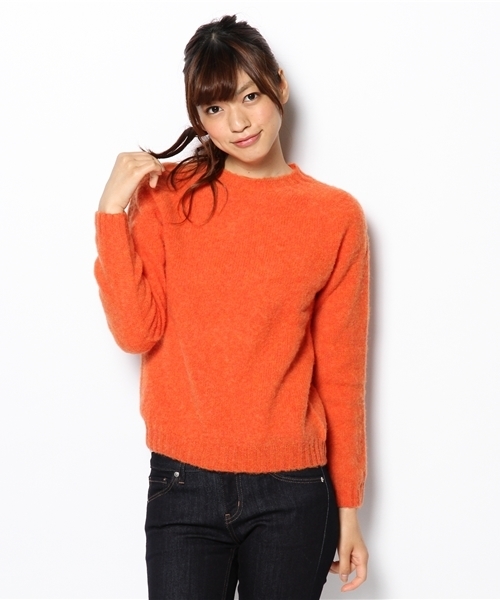 SHIPS for women（シップスフォーウィメン）の「HARLEY:シェットランド クルーネック（ニット/セーター・レディース・ライトグレー/ピンク/レンガ/ネイビー/イエロー/ブルー・ONE SIZE）」の16枚目の写真