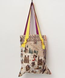 MUVEILミュベール　麻ロゴトートバッグ 中古・古着通販】LeSportsac (レスポートサック) MUVEIL