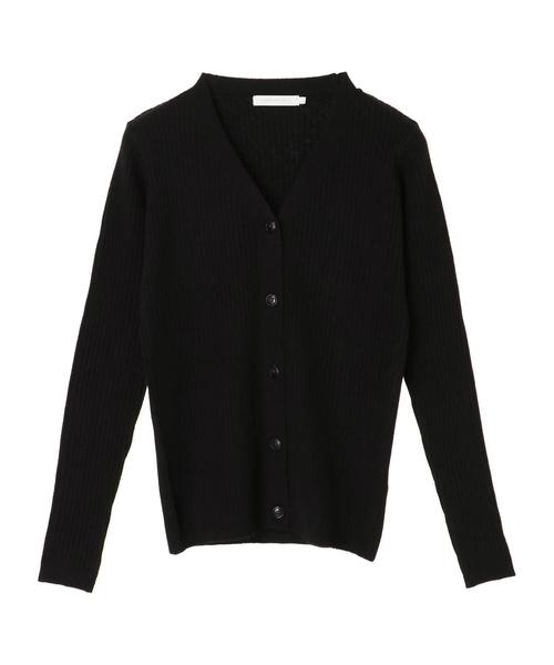 AMERICAN HOLIC（アメリカンホリック）の「ベーシックリブカーディガン＊（カーディガン/ボレロ・レディース・チャコールグレー/ブラック/ベージュ/ネイビー/ピンク/その他7/ホワイト系その他4・M/L）」の19枚目の写真