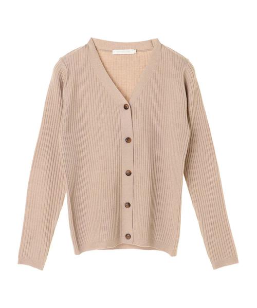 AMERICAN HOLIC（アメリカンホリック）の「ベーシックリブカーディガン＊（カーディガン/ボレロ・レディース・チャコールグレー/ブラック/ベージュ/ネイビー/ピンク/その他7/ホワイト系その他4・M/L）」の17枚目の写真