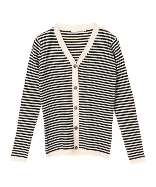 AMERICAN HOLIC（アメリカンホリック）の「ベーシックリブカーディガン＊（カーディガン/ボレロ・レディース・チャコールグレー/ブラック/ベージュ/ネイビー/ピンク/その他7/ホワイト系その他4・M/L）」の14枚目の写真