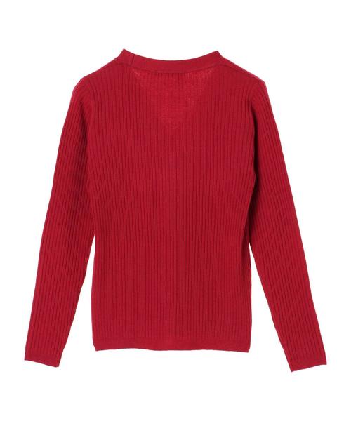 AMERICAN HOLIC（アメリカンホリック）の「ベーシックリブカーディガン＊（カーディガン/ボレロ・レディース・チャコールグレー/ブラック/ベージュ/ネイビー/ピンク/その他7/ホワイト系その他4・M/L）」の11枚目の写真