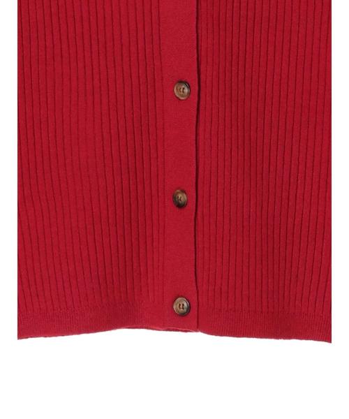 AMERICAN HOLIC（アメリカンホリック）の「ベーシックリブカーディガン＊（カーディガン/ボレロ・レディース・チャコールグレー/ブラック/ベージュ/ネイビー/ピンク/その他7/ホワイト系その他4・M/L）」の8枚目の写真