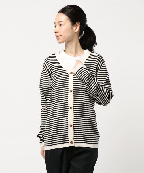 AMERICAN HOLIC（アメリカンホリック）の「ベーシックリブカーディガン＊（カーディガン/ボレロ・レディース・チャコールグレー/ブラック/ベージュ/ネイビー/ピンク/その他7/ホワイト系その他4・M/L）」の21枚目の写真