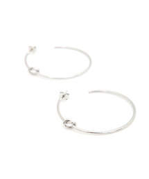 ノットデザインフープピアス