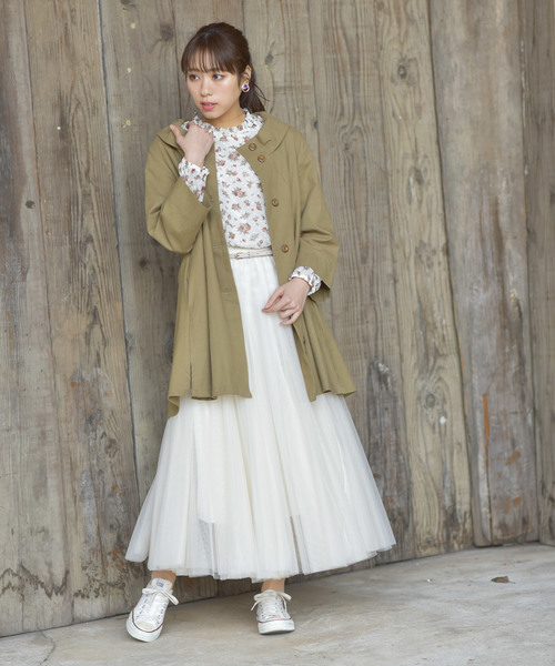 rps（アールピーエス）の「カットドビーボリュームスリーブプチハイブラウス（シャツ/ブラウス・レディース・オフホワイト/ラベンダー/ホワイト系その他2・M）」の10枚目の写真