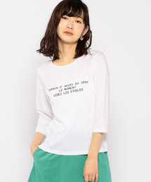 Petit Honfleur | ◇カタログ掲載◇ロゴプリントボーダーTシャツ(Tシャツ/カットソー)