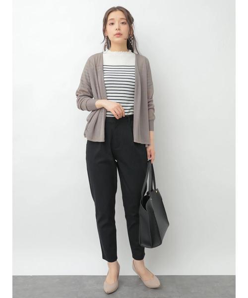 earth music&ecology（アースミュージックアンドエコロジー）の「・スタイルアップリブニット(5分袖) ●＊（ニット/セーター・レディース・グリーン/ピンク/モカ/ターコイズブルー/その他7/ブラック/アイボリー/ラベンダー・S/M）」の20枚目の写真