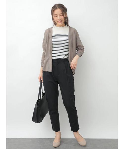 earth music&ecology（アースミュージックアンドエコロジー）の「・スタイルアップリブニット(5分袖) ●＊（ニット/セーター・レディース・グリーン/ピンク/モカ/ターコイズブルー/その他7/ブラック/アイボリー/ラベンダー・S/M）」の19枚目の写真