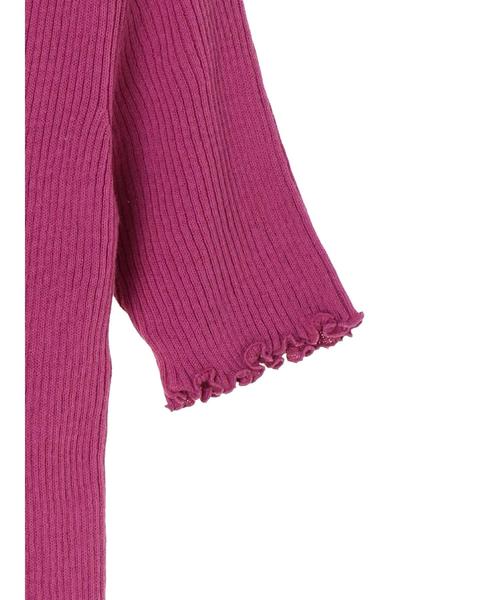 earth music&ecology（アースミュージックアンドエコロジー）の「・スタイルアップリブニット(5分袖) ●＊（ニット/セーター・レディース・グリーン/ピンク/モカ/ターコイズブルー/その他7/ブラック/アイボリー/ラベンダー・S/M）」の16枚目の写真