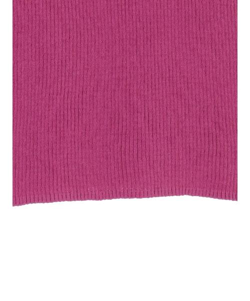 earth music&ecology（アースミュージックアンドエコロジー）の「・スタイルアップリブニット(5分袖) ●＊（ニット/セーター・レディース・グリーン/ピンク/モカ/ターコイズブルー/その他7/ブラック/アイボリー/ラベンダー・S/M）」の15枚目の写真