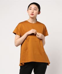 クルーネックAラインTシャツ