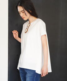クルーネックAラインTシャツ
