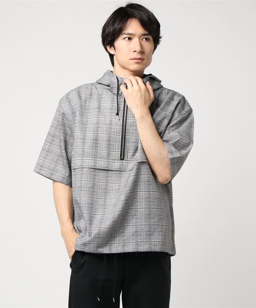 rovtski（ロフトスキー）の「【ビッグシルエット】オーバーサイズ アノラックシャツパーカー（シャツ/ブラウス・メンズ・グレー/グレー系その他2/グレー系その他・LARGE/MEDIUM）」の2枚目の写真