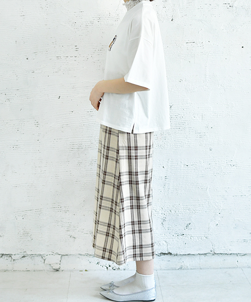 PairPair（ペアペア）の「女の子刺繍Tシャツ（Tシャツ/カットソー・レディース・ブラック/オフホワイト/ホワイト系その他・FREE）」の7枚目の写真