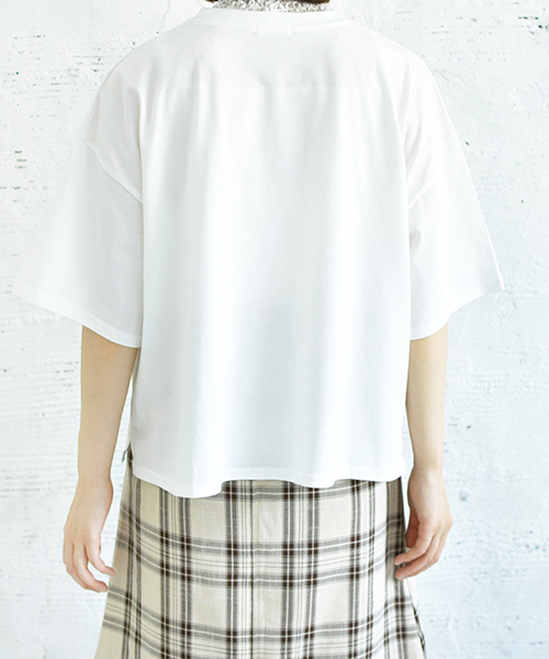 PairPair（ペアペア）の「女の子刺繍Tシャツ（Tシャツ/カットソー・レディース・ブラック/オフホワイト/ホワイト系その他・FREE）」の11枚目の写真