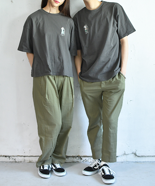 PairPair（ペアペア）の「女の子刺繍Tシャツ（Tシャツ/カットソー・レディース・ブラック/オフホワイト/ホワイト系その他・FREE）」の13枚目の写真