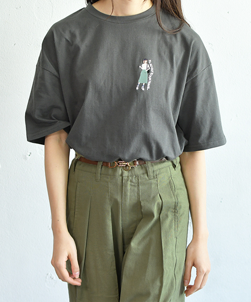 PairPair（ペアペア）の「女の子刺繍Tシャツ（Tシャツ/カットソー・レディース・ブラック/オフホワイト/ホワイト系その他・FREE）」の21枚目の写真