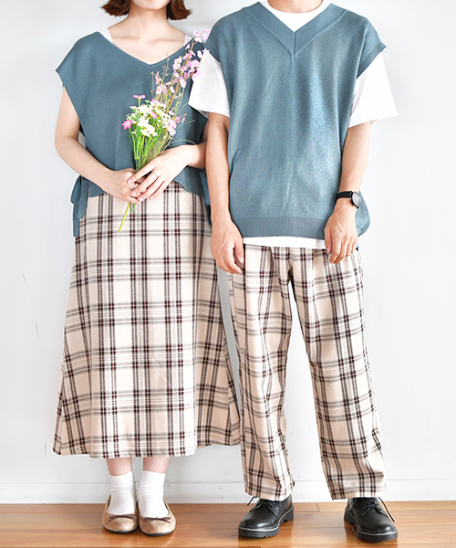 PairPair（ペアペア）の「サイドリボンショートベスト（その他トップス・レディース・ブルー/アイボリー・FREE）」の6枚目の写真