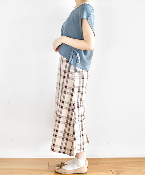 PairPair（ペアペア）の「サイドリボンショートベスト（その他トップス・レディース・ブルー/アイボリー・FREE）」の13枚目の写真