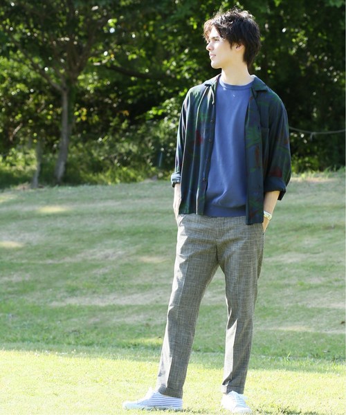 EDIFICE(エディフィス)の「ワシ×ポリ クルーネック ショートスリーブ(ニット/セーター・メンズ・ホワイト/ベージュ/ネイビー/オレンジ・SMALL/MEDIUM/LARGE)」の14枚目の写真