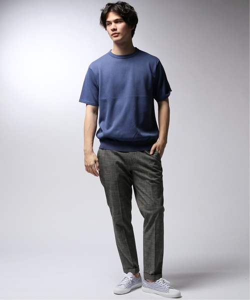 EDIFICE(エディフィス)の「ワシ×ポリ クルーネック ショートスリーブ(ニット/セーター・メンズ・ホワイト/ベージュ/ネイビー/オレンジ・SMALL/MEDIUM/LARGE)」の20枚目の写真