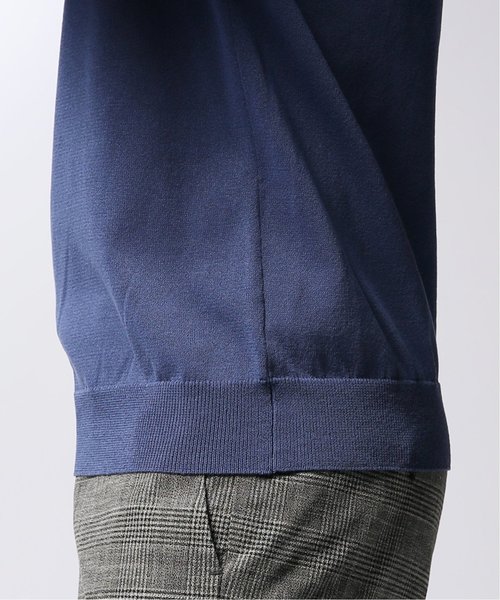 EDIFICE(エディフィス)の「ワシ×ポリ クルーネック ショートスリーブ(ニット/セーター・メンズ・ホワイト/ベージュ/ネイビー/オレンジ・SMALL/MEDIUM/LARGE)」の7枚目の写真