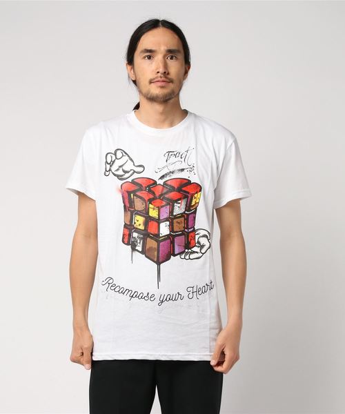 Tract(トラクト)の「NEW RECOMPOSE(Tシャツ/カットソー)」|ホワイト
