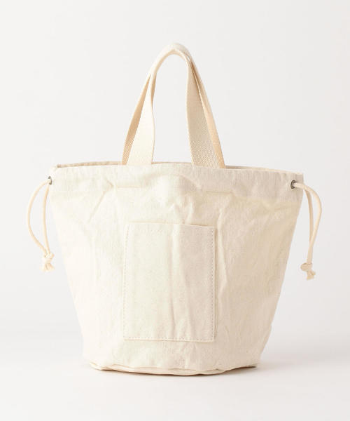 coen（コーエン）の「coen2WAYロゴキンチャクバッグ（ショルダーバッグ・レディース・オフホワイト/ブラック・FREE）」の12枚目の写真