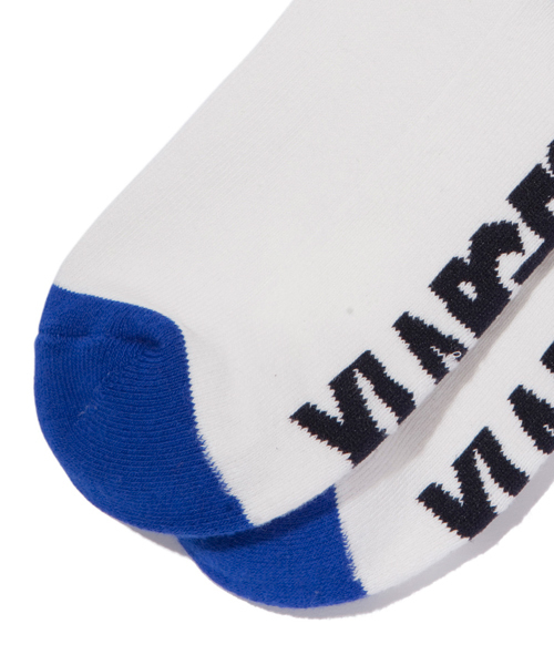 XLARGE（エクストララージ）の「LINED MIDDLE SOX（ソックス/靴下・メンズ・オレンジ/ネイビー・ONE SIZE）」の4枚目の写真