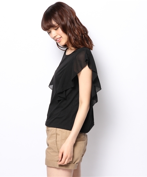 WHO'S WHO gallery(フーズフーギャラリー)の「バタフライムジTEE(Tシャツ/カットソー・レディース・ホワイト/ブラック/イエロー・FREE)」の8枚目の写真